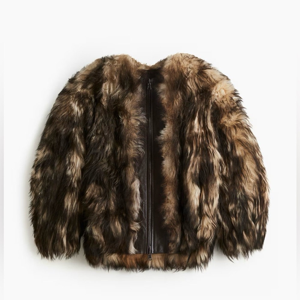 H&M Studio Reversible Shearling Jacket - Picture 4 of 8